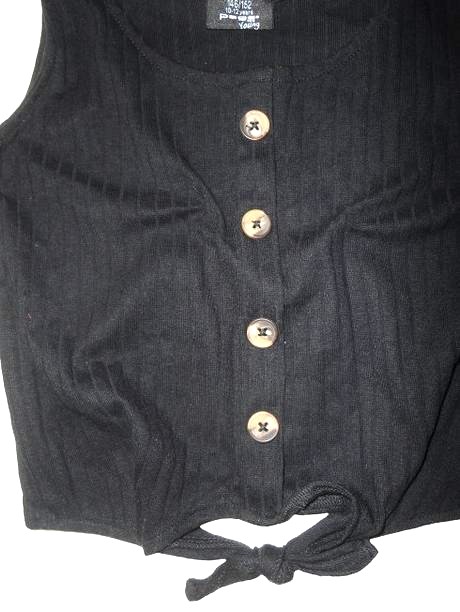 Úpletový elastický crop top na 10-12 rokov, 146