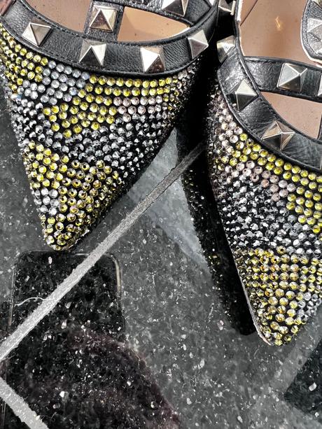 Valentino gavarani full crystals balerinas 39.5, 39