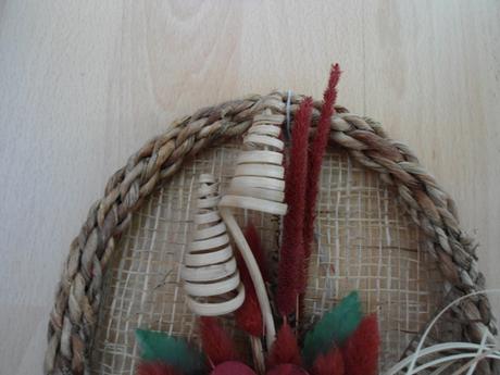 Ozdobny oval s kvetom - dekoracia, 