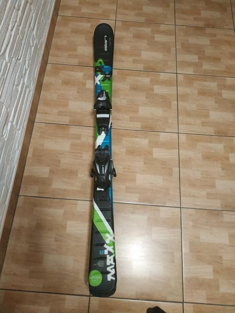 Lyže + palice, elan,120-129 cm