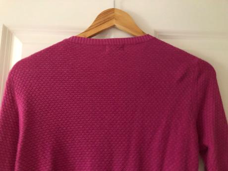 Cyklámenový kardigán, vrs, m/38, m