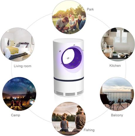 Svietidlo proti komárom a muchám,