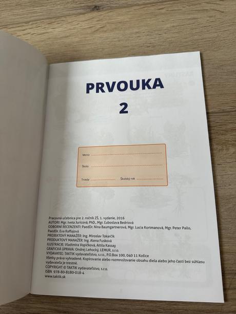 Prvouka 2.ročník taktik, 