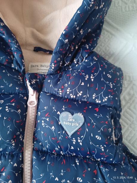 Zateplena vesta zara babygirl, zara,98