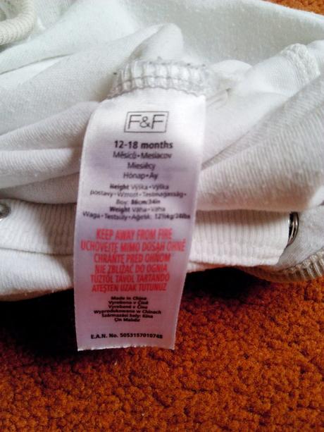 Detský overal na spanie, f&f,86