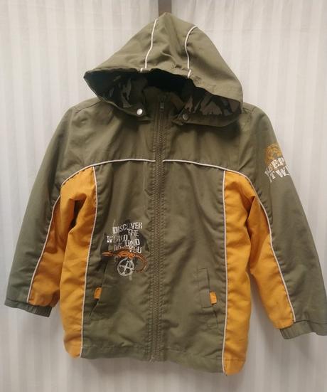 Oranžovo olivová prechodná bunda,dopodopo, 104-110, dopodopo,110