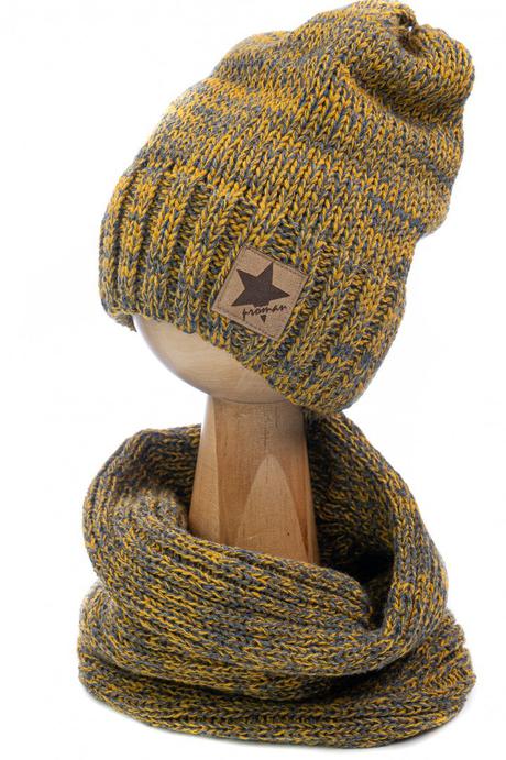 Chlapčenský set čiapka,nákrčník/mix farieb, 