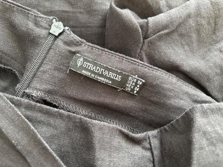 Ľanové sukňové šortky, stradivarius,s