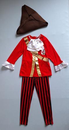 Kapitán hook / pirát exkluzívny kostým veľ.110-116,