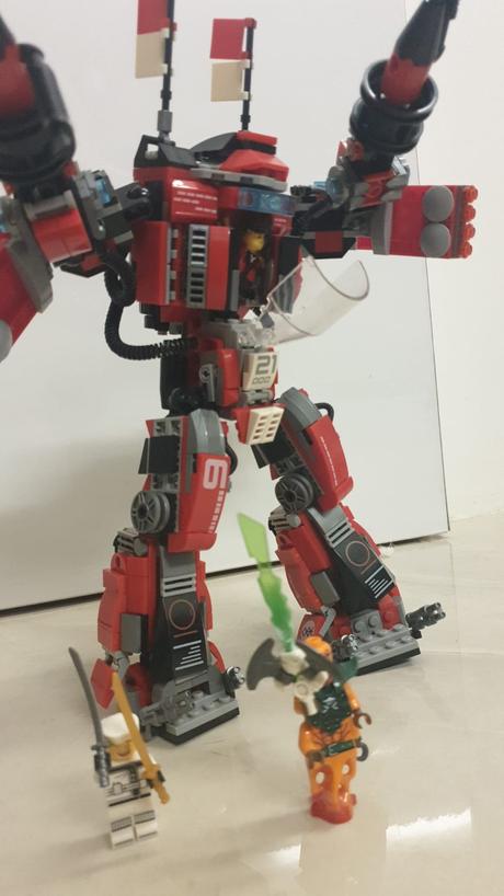 Skladačka úplná kópia lego ninjako 70615 - robot,