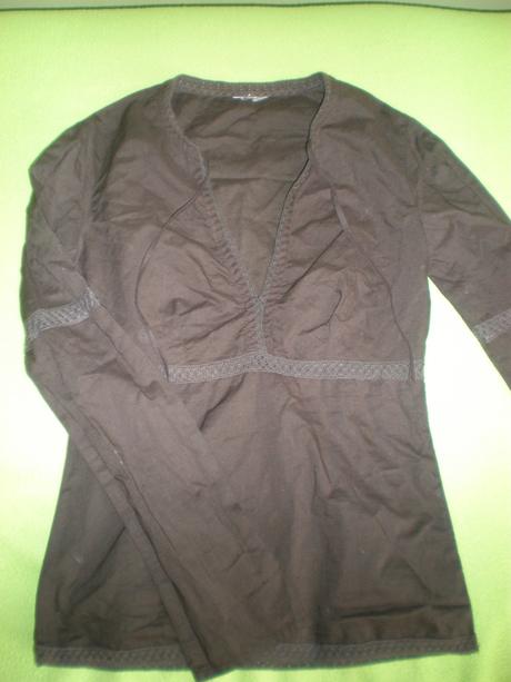 Hnedé tričko s dlhým rukávom, xs