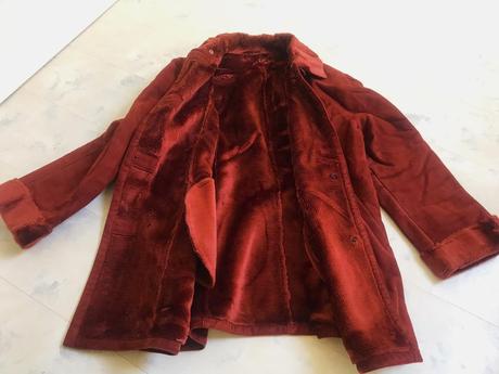 Syntetický teplý 3/4 kožuštek, xl