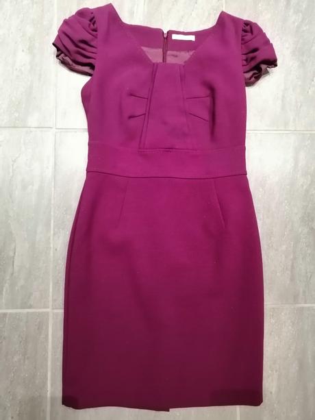 Bordové kvalitné šaty m&s,vm, marks & spencer,m