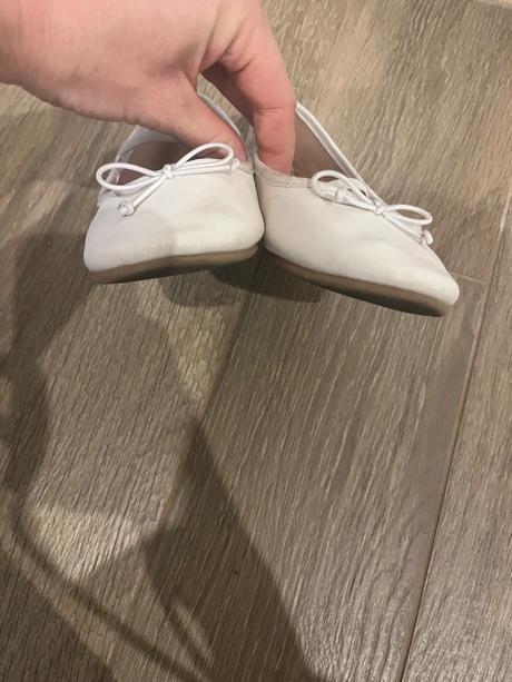 H&m biele baletky baleríny topánky č. 33, h&m,33