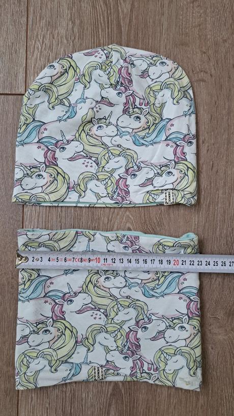Set čiapka+nákrčník jednorožce, 122