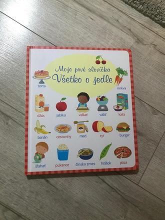 Kniha moje prvé slovíčka všetko o jedle,