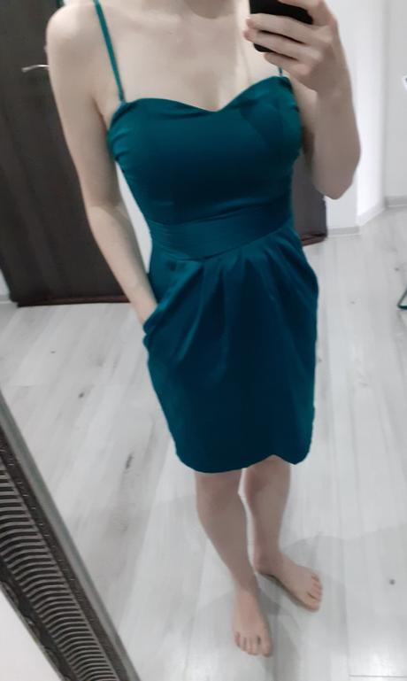 Zelené šaty, h&m,34