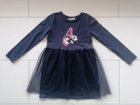Tmavomodré šaty pre dievčatá 128, sinsay,128