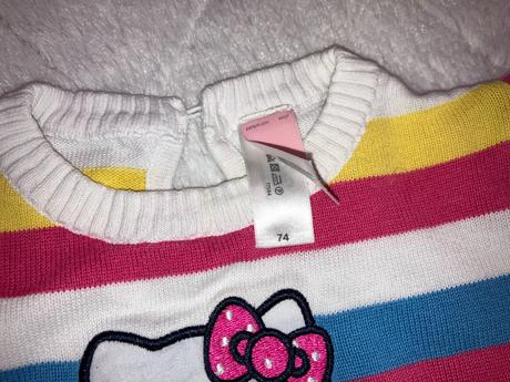 Predĺžený sveter hello kitty, c&a,74