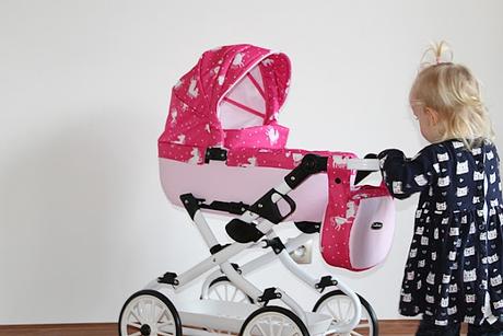 Kočík pre bábiky retro,