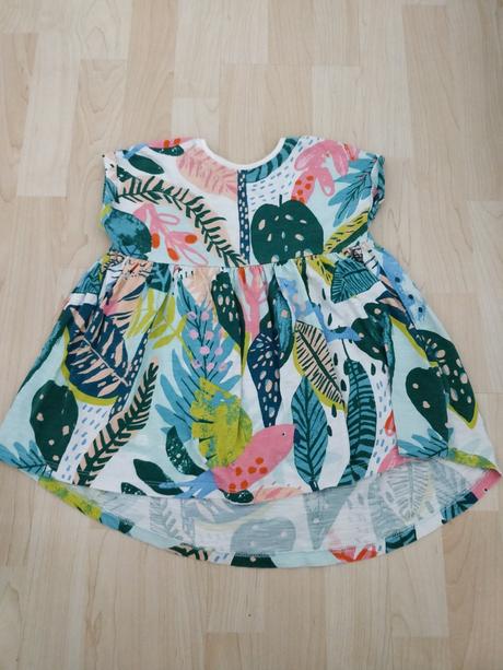 Next šaty s krátkym rukávom 92, next,92