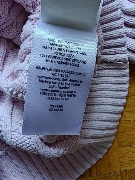 Ralph lauren bavlnený dievčensky sveter, ralph lauren,128