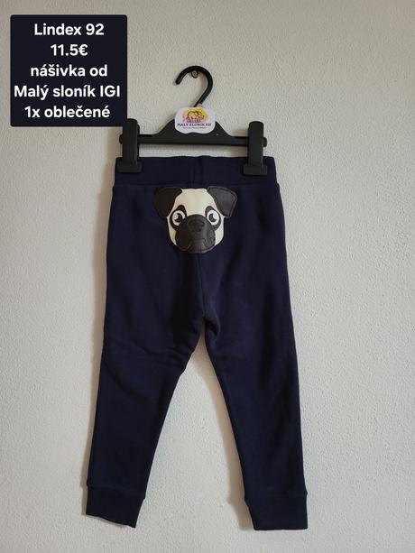 Lindex 92 11.5e  malý sloník igi   1x oblečené, lindex,92