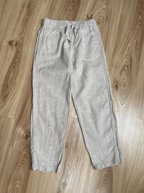 Ľanové nohavice h&m, h&m,128