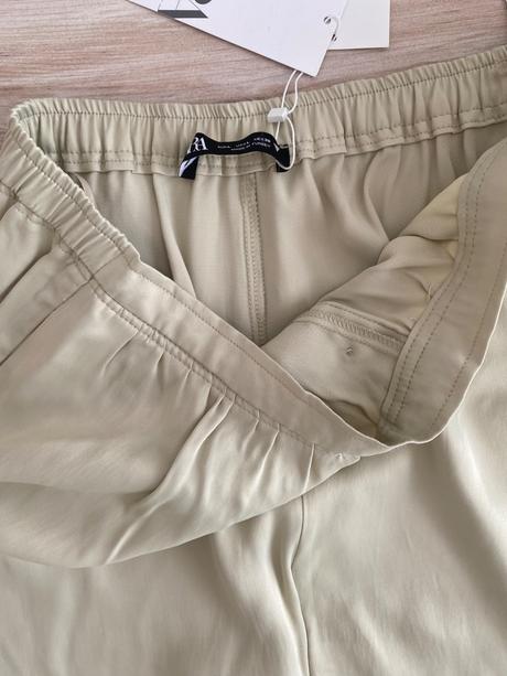 Nohavice zara v pyzamovom style c. l, zara,l