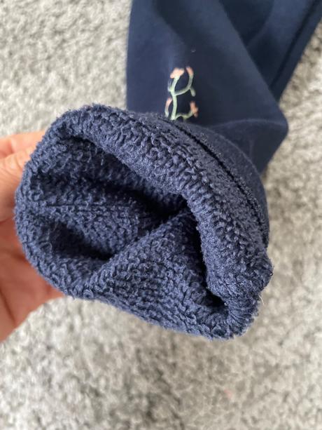 C&a legíny podšité teplé s aplikáciou kvety 104, c&a,104