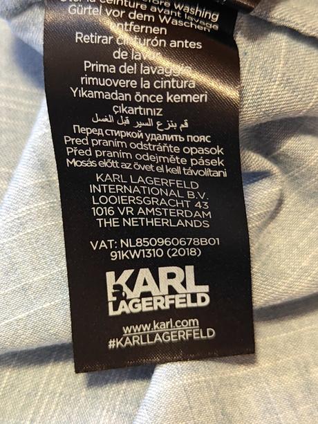 Karl lagerfeld originál košeľové šaty m/l, m