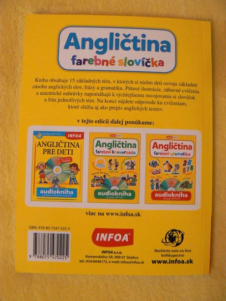 Angličtina farebné slovíčka, 