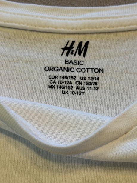 Biele tričko, h&m,152