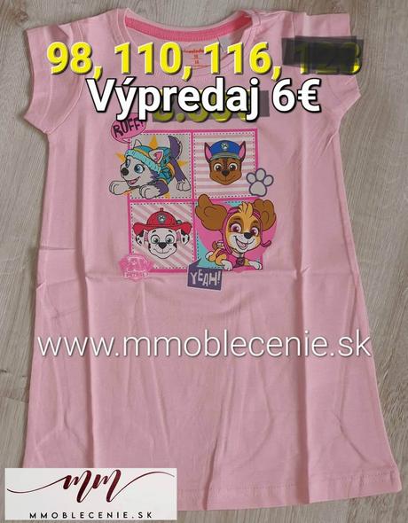 Nočná košeľa paw patrol, disney,98 / 110 / 116