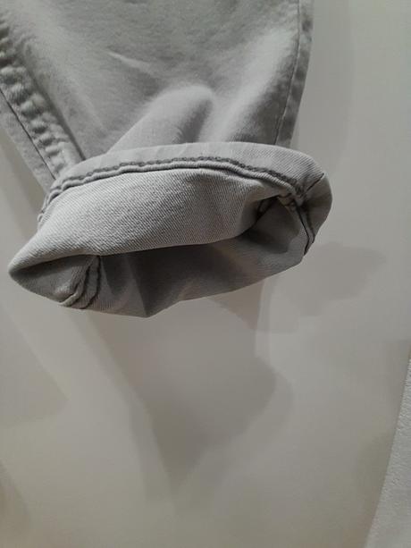 Elastické rifle šedé slim fit 158, h&m,158