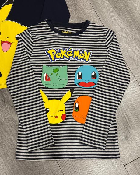 2x pokémon tričko veľ. 134, c&a,134