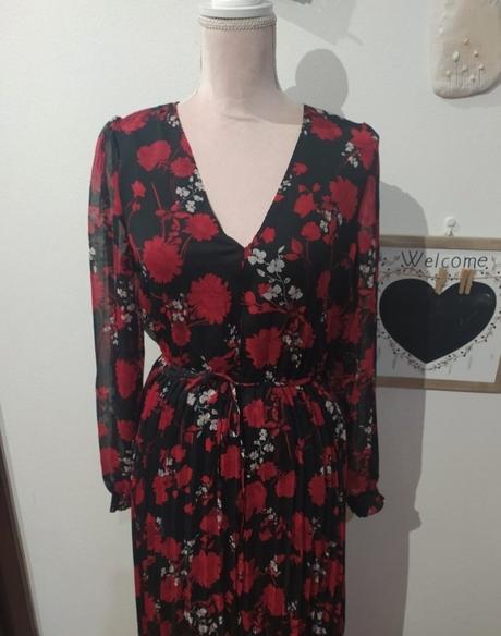 Maxi šaty s plisovanou sukňou, reserved,36