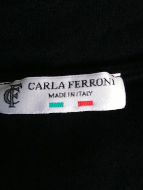 Dámsky elastický čierno hnedý top, carla ferroni, xxl