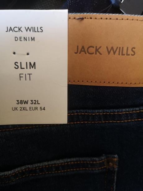 Jack wills pánske rifle veľkost 38w 32l, xxl