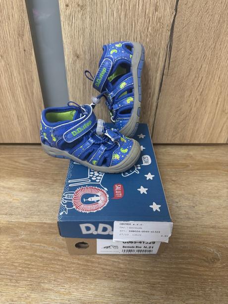 Sandálky d.d.step s chameleónmi, d.d.step,21