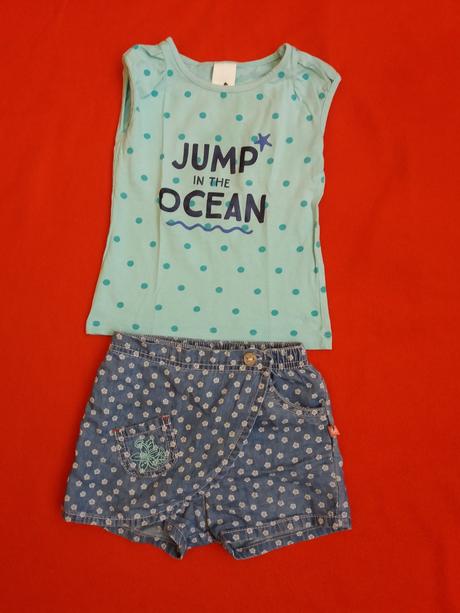 Dievcenske tricko s sortky, 86–98