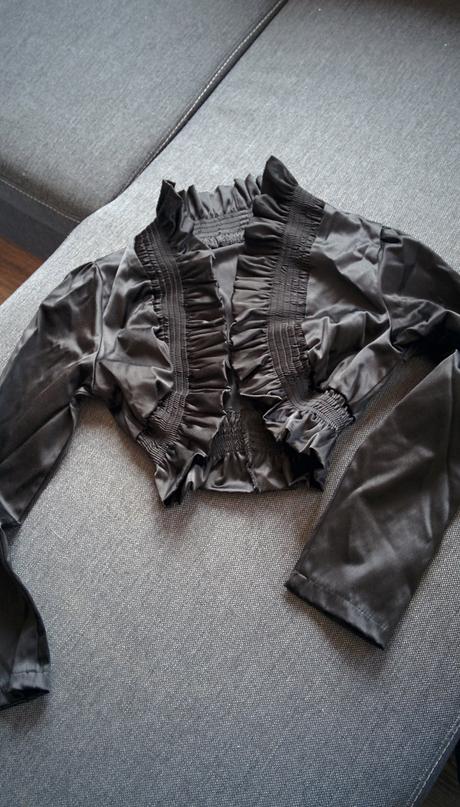 Saténové bolerko, s