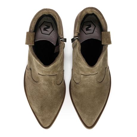 Nové kávové velúrové kotníkove čižmy nescior 36, 36