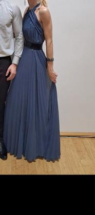 Spoločenské šaty na vysokú postavu, l