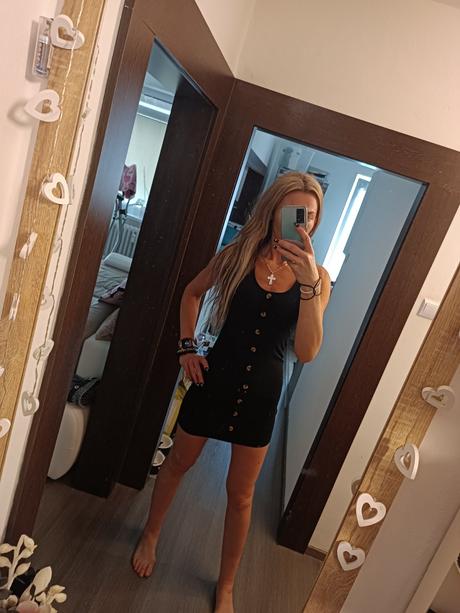 Šaty čierne veľ. s, sinsay,s