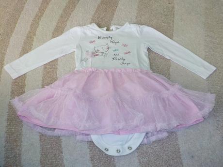 Šaty veľ. 80 (9-12 m.) cena spolu za 7 ks, 68–80