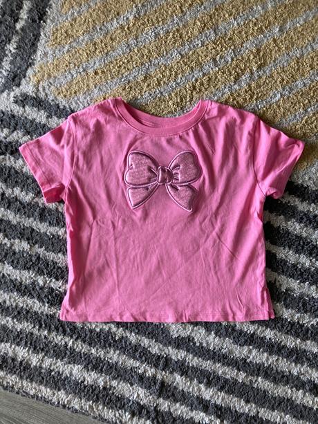 Tričko s mašlou 110/116, h&m,110