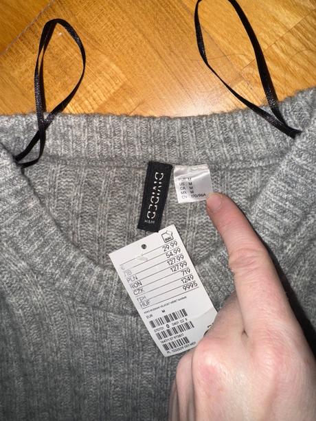 Svetrove saty, h&m,m