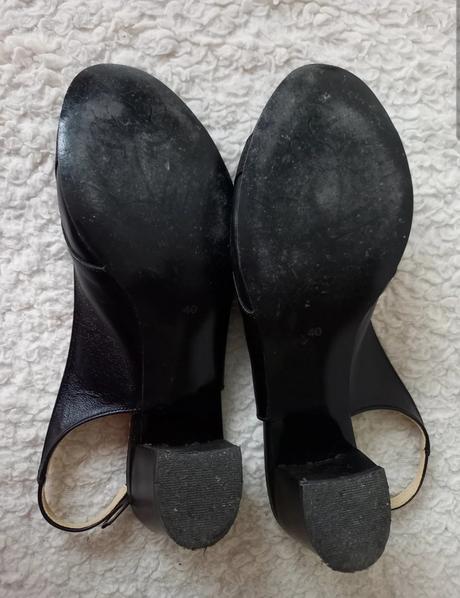 Čierne topánky/ lodičky č.40, 40