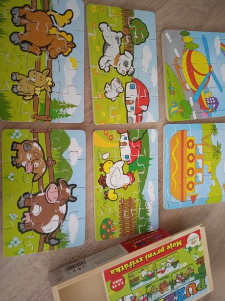 Puzzle drevené,